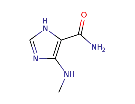 Molecular Structure of 90801-87-9 (1H-Imidazole-4-carboxamide,5-(methylamino)-(9CI))