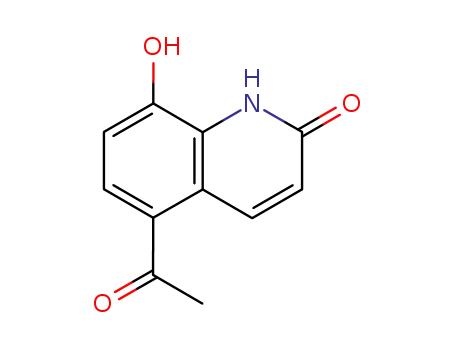 Molecular Structure of 62978-73-8 (5-ACETYL-8-HYDROXY-1H-QUINOLIN-2-ONE)