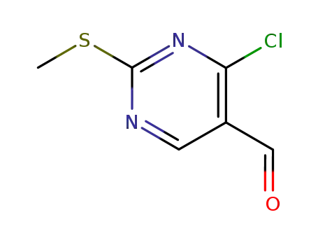 4-Chloro-2-(methylthio)pyrimidine-5-carbaldehyde with approved quality