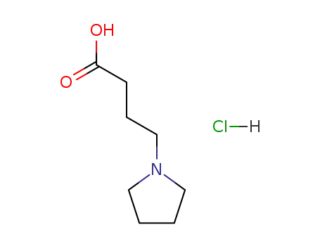 Molecular Structure of 49637-21-0 (4-PYRROLIDIN-1-YL-BUTYRIC ACID HYDROCHLORIDE)