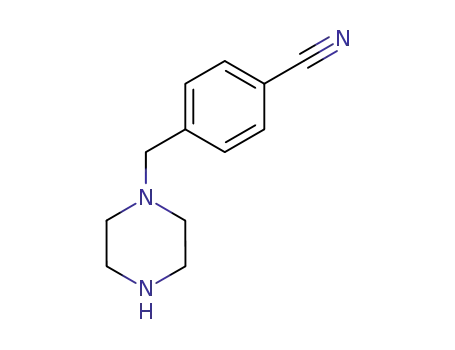Molecular Structure of 89292-70-6 (1-(4-Cyanobenzyl)piperazine)