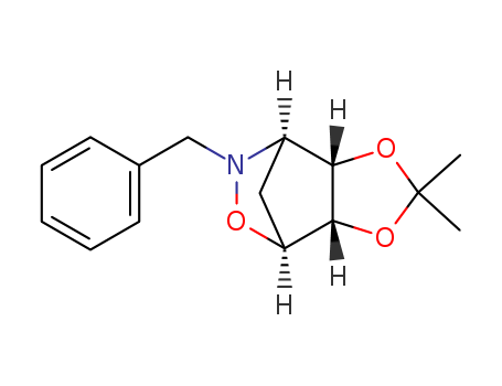 4,7-Methano-4H-1,3-dioxolo[4,5-d][1,2]oxazine, tetrahydro-2,2-dimethyl-6-(phenylmethyl)-, (3aS,4S,7R,7aS)-