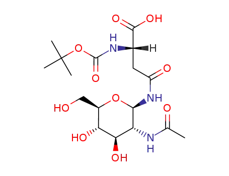 (2S)-4-[[(2R,3R,4R,5S,6R)-3-acetamido-4,5-dihydroxy-6-(hydroxymethyl)tetrahydropyran-2-yl]amino]-2-(tertbutoxycarbonylamino)-4-oxobutanoic acid
