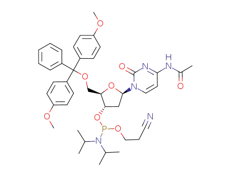 5'-O-(4,4'-dimethoxytrityl)-N-acetyl-2'-deoxycytidine 3'-[(2-cyanoethyl)-(N,N-diisopropyl)]phosphoramidite