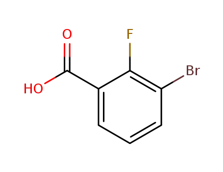 Molecular Structure of 161957-56-8 (3-Bromo-2-fluorobenzoic acid)