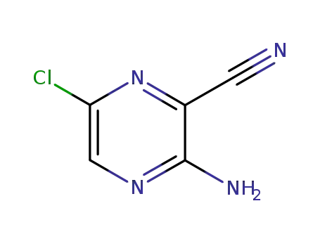 Molecular Structure of 17231-50-4 (3-Amino-6-chloropyrazine-2-carbonitrile)