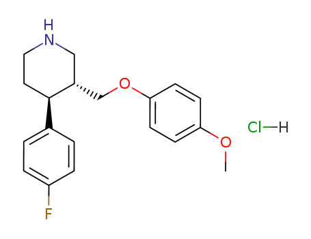 (+)-trans-4-(4-fluorophenyl)-3-(4-methoxyphenoxymethyl)piperidine hydrochloride