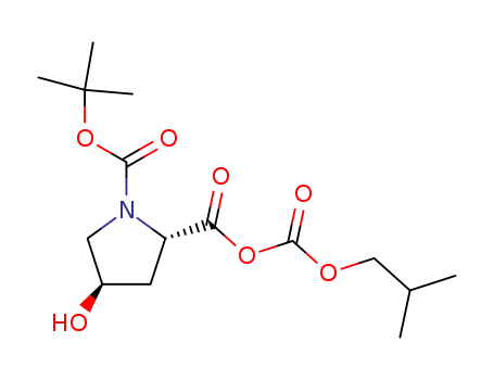 (2S,4R)-4-Hydroxy-2-isobutoxycarbonyloxycarbonyl-pyrrolidine-1-carboxylic acid tert-butyl ester