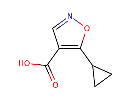 Molecular Structure of 124845-04-1 (5-CYCLOPROPYLISOXAZOLE-4-CARBOXYLIC ACI&)