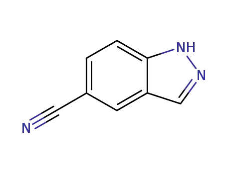 Molecular Structure of 74626-47-4 (1H-Indazole-5-carbonitrile)