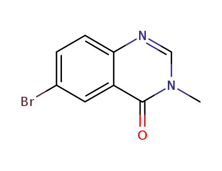 Molecular Structure of 57573-59-8 (6-Bromo-3-methylquinazolin-4(3H)-one)