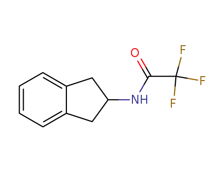 Molecular Structure of 193756-44-4 (N-(2,3-Dihydro-1H-inden-2-yl)-2,2,2-trifluoroacetamide)