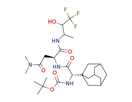 {(S)-Adamantan-1-yl-[(S)-2-dimethylcarbamoyl-1-(3,3,3-trifluoro-2-hydroxy-1-methyl-propylcarbamoyl)-ethylcarbamoyl]-methyl}-carbamic acid tert-butyl ester