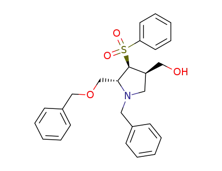 ((3R,4S,5R)-4-Benzenesulfonyl-1-benzyl-5-benzyloxymethyl-pyrrolidin-3-yl)-methanol