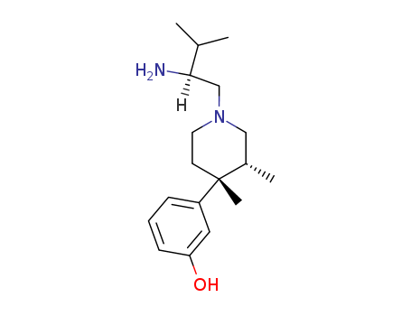 N-[(2'S)-Amino-3'-methylbutyl]-(3R,4R)-dimethyl-4-(3-hydroxyphenyl)piperidine