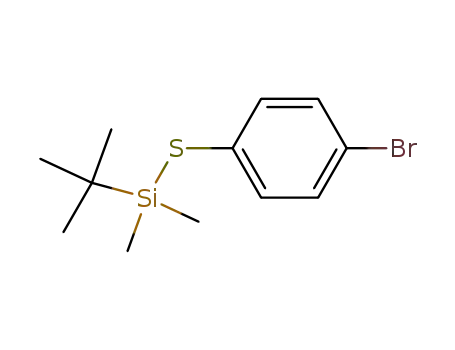 Molecular Structure of 153312-70-0 ((4-BROMOPHENYLTHIO)DIMETHYL-TERT-BUTYLS&)