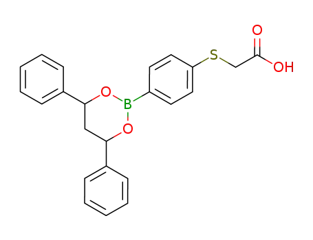 2-(4-carboxymethylthiophenyl)-4,6-diphenyl-1,3,2-dioxaborinane