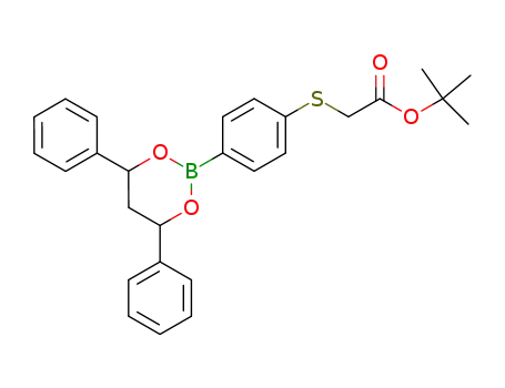 d,l-2-(4-(t-butyloxycarbonylmethylthiophenyl))-4,6-diphenyl-1,3,2-dioxaborinane