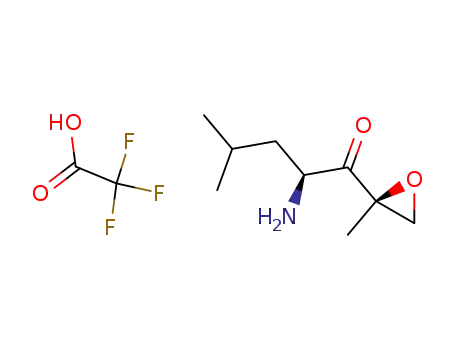 (S)-2-amino-4-methyl-1-((R)-2-methyloxiran-2-yl)pentan-1-one trifluoroacetic acid salt