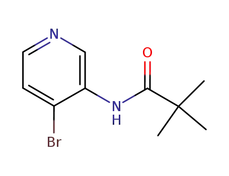 Molecular Structure of 239137-58-7 (Propanamide, N-(4-bromo-3-pyridinyl)-2,2-dimethyl-)
