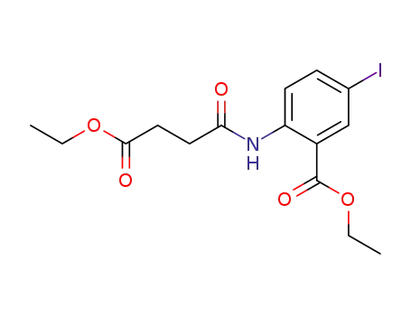 2-(3-ethoxycarbonyl-propionylamino)-5-iodo-benzoic acid ethyl ester