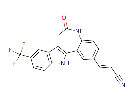 3-(6-oxo-9-trifluoromethyl-5,6,7,12-tetrahydro-indolo[3,2-d][1]benzazepin-2-yl)-acrylonitrile