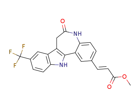3-(6-oxo-9-trifluoromethyl-5,6,7,12-tetrahydro-benzo[2,3]azepino[4,5-b]indol-2-yl)-acrylic acid methyl ester