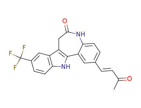 2-(3-oxo-1-butenyl)-9-trifluoromethyl-7,12-dihydro-indolo[3, 2-d][1]benzazepin-6(5H)-one