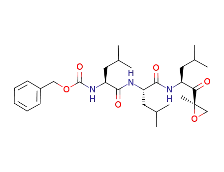 benzyl ((S)-4-methyl-1-(((S)-4-methyl-1-(((S)-4-methyl-1-((R)-2-methyloxiran-2-yl)-1-oxopentan-2-yl)amino)-1-oxopentan-2-yl) amino)-1-oxopentan-2-yl)carbamate