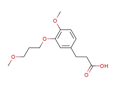 3-[4-methoxy-3-(3-methoxy-propoxy)-phenyl]-propionic acid