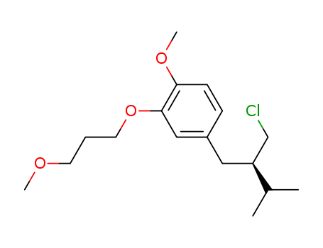 4-[(2R)-2-(Chloromethyl)-3-methylbutyl]-1-methoxy-2-(3-methoxypropoxy)benzene(324763-39-5)