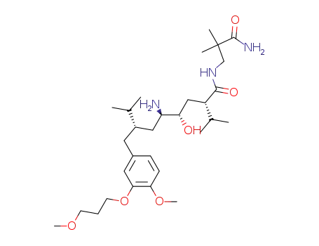 (2S,4S,5R,7S)-5-amino-N-(2-carbamoyl-2-methylpropyl)-4-hydroxy-7-(4-methoxy-3-(3-methoxypropoxy)benzyl)-8-methyl-2-isopropylnonanamide