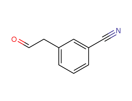 Molecular Structure of 109346-98-7 (Benzonitrile, 3-(2-oxoethyl)-)