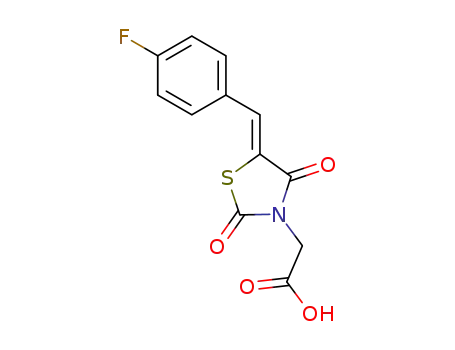 (Z)-2-(5-(4-fluorobenzylidene)-2,4-dioxothiazolidin-3-yl)acetic acid