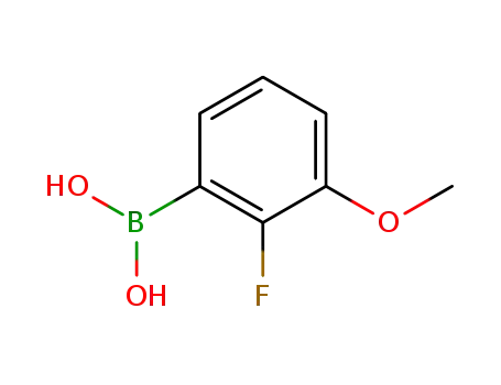 Molecular Structure of 352303-67-4 (Boronic acid,B-(2-fluoro-3-methoxyphenyl)-)