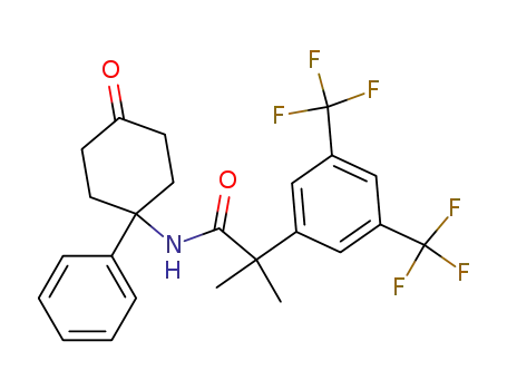 α,α-dimethyl-N-[4-oxo-1-phenylcyclohexyl]-3,5-bis(trifluoromethyl)benzeneacetamide