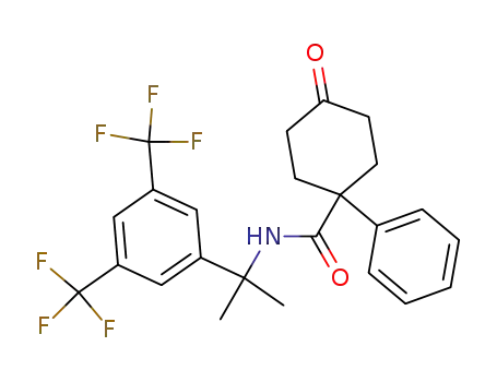 4-oxo-1-phenyl-cyclohexanecarboxylic acid [1-(3,5-bis-trifluoromethyl-phenyl)-1-methyl-ethyl]-amide
