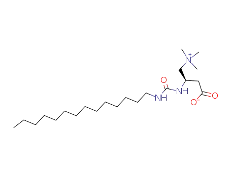 Molecular Structure of 250694-07-6 (3-(tetradecylcarbamoylamino)-4-trimethylammonio-butanoate)