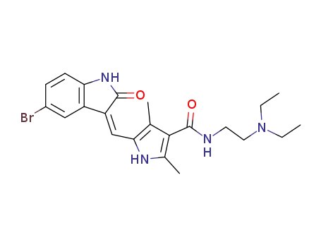 5-(5-Bromo-2-oxo-1,2-dihydroindol-3-ylidenemethyl)-2,4-dimethyl-1H-pyrrole-3-carboxylic acid (2-diethylamino-ethyl)amide