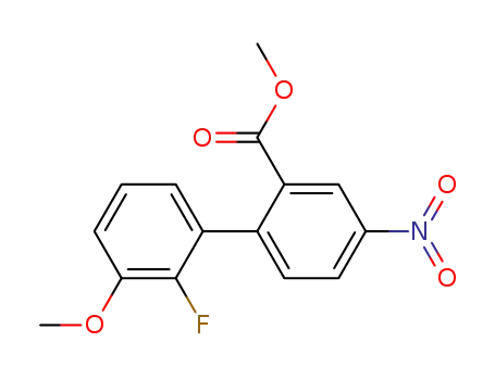 2'-fluoro-3'-methoxy-4-nitro-biphenyl-2-carboxylic acid methyl ester
