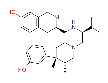 (3R)-3-{[((1S)-1-{[(3R,4R)-4-(3-hydroxyphenyl)-3,4-dimethyl-1-piperidinyl]methyl}-2-methylpropyl)amino]methyl}-1,2,3,4-tetrahydro-7-isoquinolinol