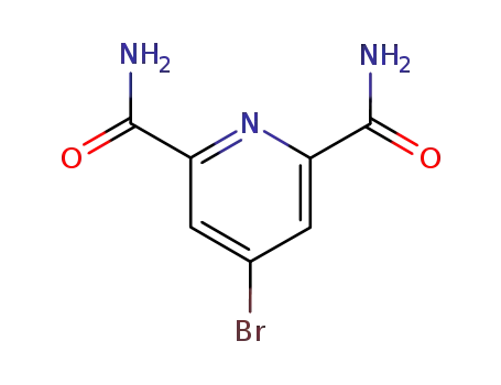 Molecular Structure of 668992-72-1 (4-BROMO-PYRIDINE-2,6-DICARBOXYLIC ACID DIAMIDE)