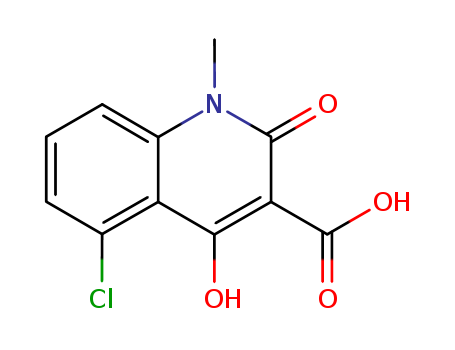 3-Quinolinecarboxylicacid, 5-chloro-1,2-dihydro-4-hydroxy-1-methyl-2-oxo-