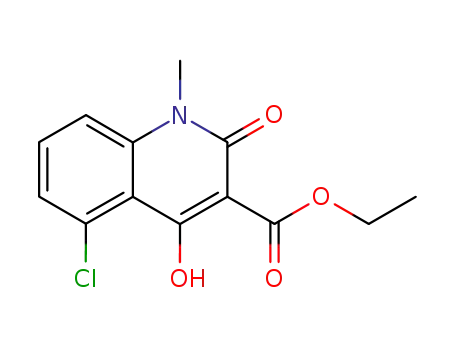 3-Quinolinecarboxylicacid, 5-chloro-1,2-dihydro-4-hydroxy-1-methyl-2-oxo-, ethyl ester