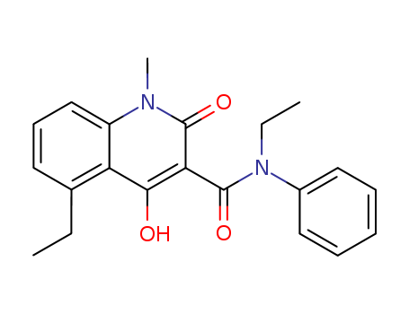 3-Quinolinecarboxamide,  N,5-diethyl-1,2-dihydro-4-hydroxy-1-methyl-2-oxo-N-phenyl-