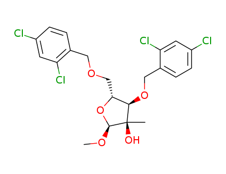 1-O-Methyl-3,5-bis-O-[(2,4-dichlorophenyl)methyl]-2-C-methyl-alpha-D-ribofuranoside