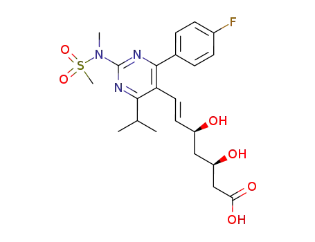 Molecular Structure of 287714-41-4 (Rosuvastatin)