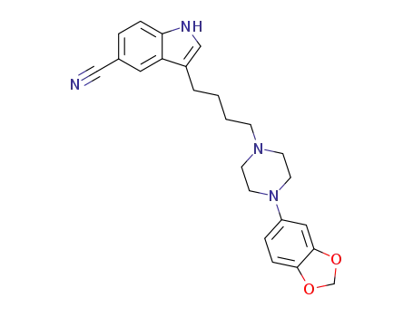 3-[4-(4-benzo[1,3]dioxol-5-yl-piperazin-1-yl)-butyl]-1H-indole-5-carbonitrile