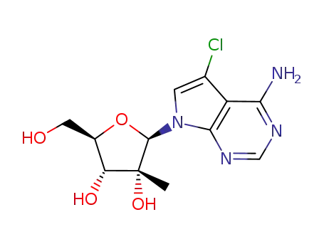 4-amino-5-chloro-7-(2-C-methyl-β-D-ribofuranosyl)-7H-pyrrolo[2,3-d]pyrimidine