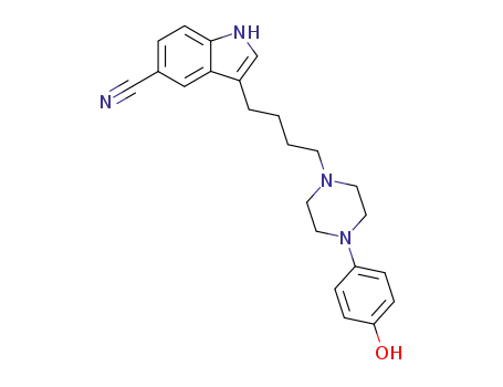 3-[4-(4-p-hydroxyphenylpiperazino)butyl]-5-cyanoindole